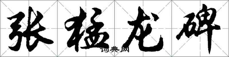 胡问遂张猛龙碑行书怎么写