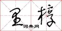 王冬龄里椁草书怎么写