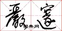 王冬龄严邃草书怎么写