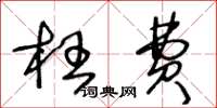 王冬龄枉费草书怎么写