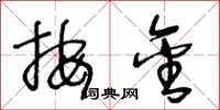 王冬龄按金草书怎么写