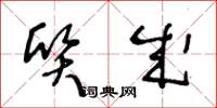 王冬龄质成草书怎么写