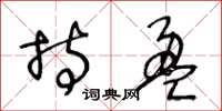 王冬龄持盈草书怎么写
