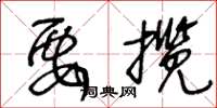 王冬龄要揽草书怎么写