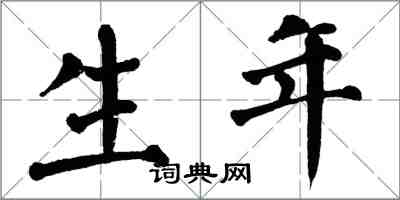 翁闿运生年楷书怎么写