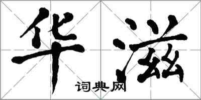 翁闿运华滋楷书怎么写