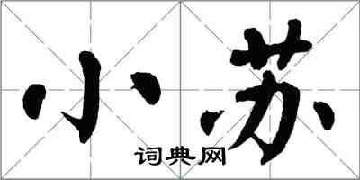 翁闿运小苏楷书怎么写