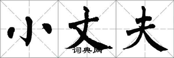 翁闿运小丈夫楷书怎么写
