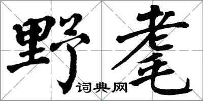 翁闿运野耄楷书怎么写