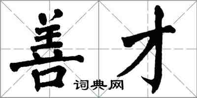 翁闿运善才楷书怎么写