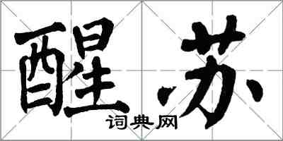 翁闿运醒苏楷书怎么写