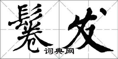 翁闿运鬈发楷书怎么写