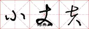 王冬龄小丈夫草书怎么写