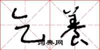 王冬龄乞养草书怎么写