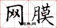 丁谦网膜楷书怎么写