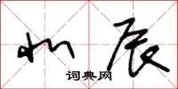 王冬龄北辰草书怎么写