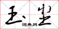 曾庆福玉尘行书怎么写