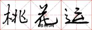 曾庆福桃花运行书怎么写