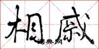 曾庆福相戚行书怎么写