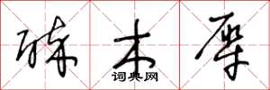 王冬龄醉木犀草书怎么写