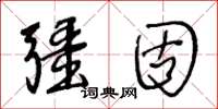 王冬龄疆固草书怎么写