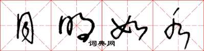 王冬龄月明如水草书怎么写
