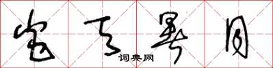 王冬龄炎天暑月草书怎么写