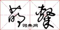 王冬龄萌隶草书怎么写