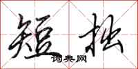 田英章短拙行书怎么写