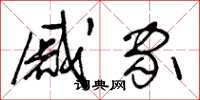 王冬龄戚家草书怎么写