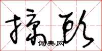 王冬龄掠头草书怎么写
