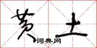 王冬龄黄土草书怎么写