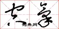 刘少英空气草书怎么写