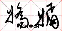 刘少英娇媚草书怎么写