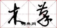 刘少英木笔草书怎么写