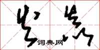 刘少英火焱草书怎么写