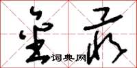 刘少英金汞草书怎么写