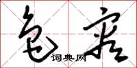 刘少英色容草书怎么写