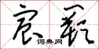 刘少英宸阙草书怎么写