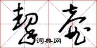 刘少英挈壶草书怎么写