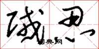 刘少英贼忍草书怎么写