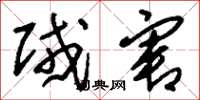 刘少英贼害草书怎么写
