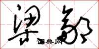 刘少英梁邹草书怎么写