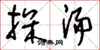 刘少英探汤草书怎么写