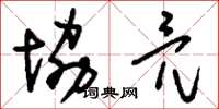 刘少英协亮草书怎么写