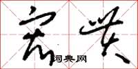 刘少英宏贯草书怎么写