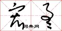 刘少英宏通草书怎么写
