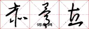 刘少英赤骨立草书怎么写