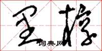 刘少英里椁草书怎么写