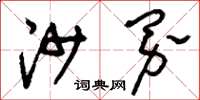 刘少英沙界草书怎么写